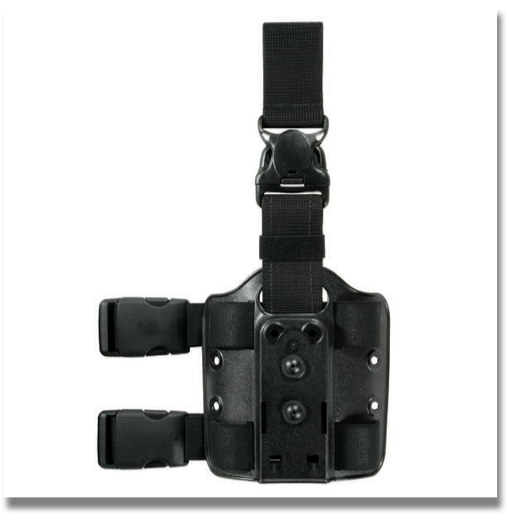 SAFARILAND 6005-6 Double Strap Leg Shroud w/ Quick Release Leg Strap


This leg shroud is an add-on part for Safariland duty holsters allowing transition from hip carry to thigh carry. It features dual 2 inch elastic leg straps and a vertical 2 inch strap with quick release buckle which attaches to the belt. It is constructed using injection molded nylon for durability and flexibility. It has mounting holes for attachment of three Safariland® tactical accessories or one holster and two accessories.